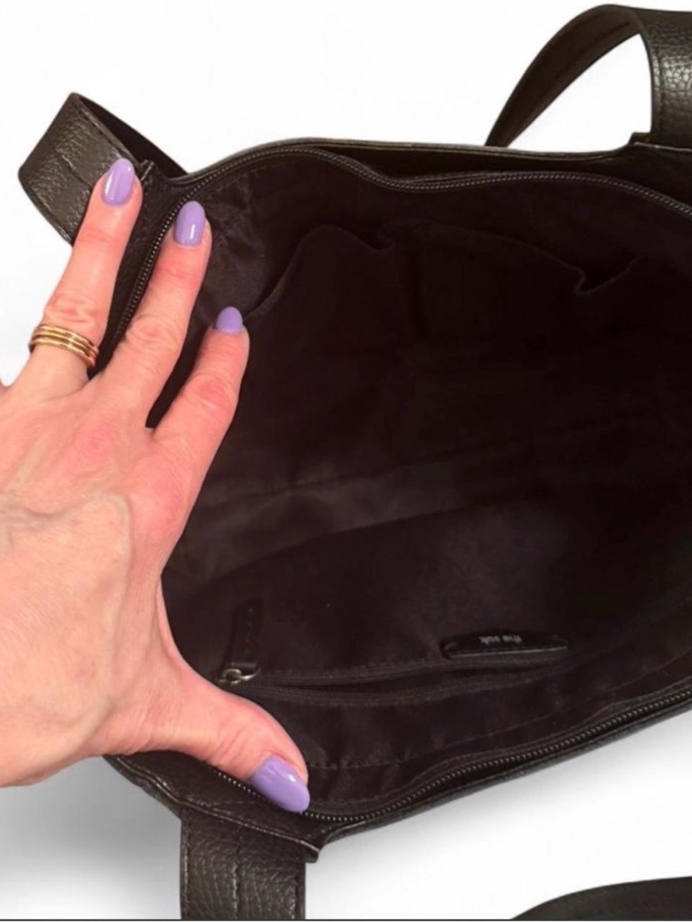 The Sak Leather Tote with Snake-Print Accent - Picture 5 of 7